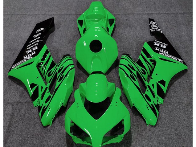 Verde Brillante Llama 2004-2005 Honda CBR1000RR Carenados Moto