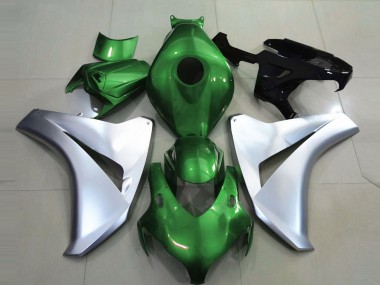 Verde Brillante & Plata 2008-2011 Honda CBR1000RR Carenados Moto