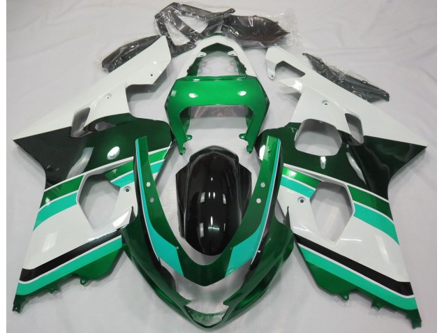 Verde Brillante & Verde 2004-2005 Suzuki GSXR 600-750 Carenados Moto