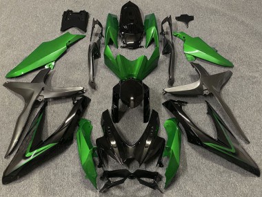 Verde Brillante & Verde R 2008-2010 Suzuki GSXR 600-750 Carenados Moto